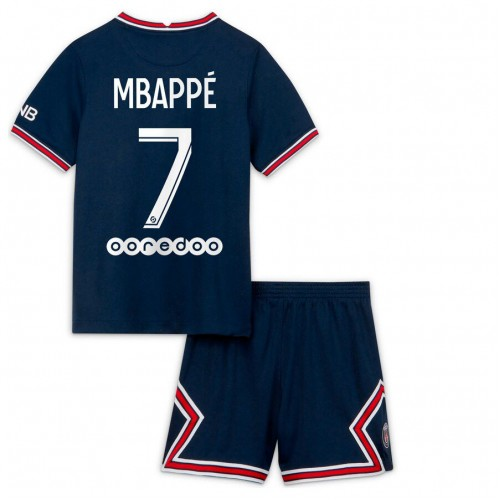 2021/22 PSG Paris Saint Germain Ausweich Kinder Minikit Trikot MBAPPE 7 